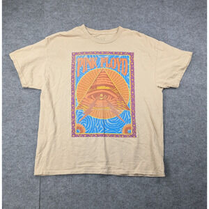 Pink Floyd Graphic Shirt Mens Large Graphic Music Tee Relaxed Oversized Y2K Top